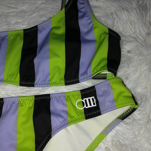 SOLID & STRIPED Elle Striped Bikini Top and bottom - Picture 4 of 7